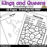 Kings and Queens - Knowledge ELA Worksheets