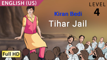 Preview of Kiran Bedi, Tihar Jail: Learn English (US) - Story for Children and Adults