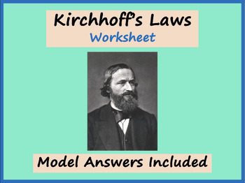 Preview of Kirchhoff's Laws Worksheet - Physics