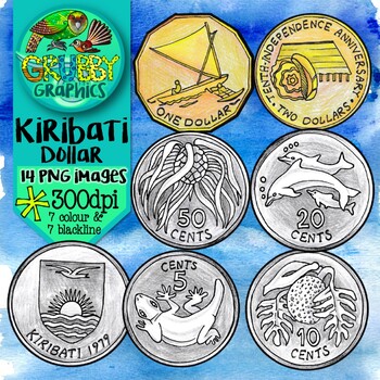 Preview of Kiribati Dollar (Currency Clip Art)