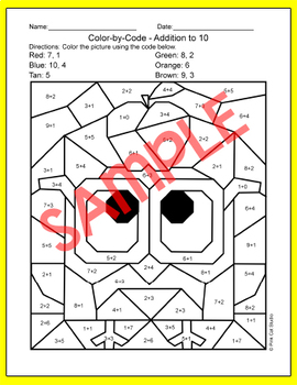 addition and subtraction coloring pages incl spring math easter math