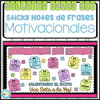 Preview of Kit de Bulletin Board | Sticky Notes de Frases Motivacionales Pruebas  (ESPAÑOL)