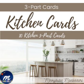 Preview of Kitchen Appliance 3 Part Cards