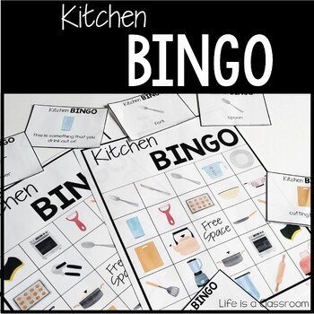 Preview of Kitchen Bingo Game for Functional Literacy and Life Skills