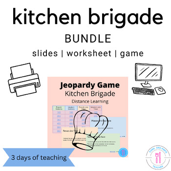 Preview of Kitchen Brigade DIGITAL BUNDLE | FCS, culinary, hospitality, home ec, foods