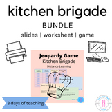 Kitchen Brigade DIGITAL BUNDLE | FCS, culinary, hospitalit