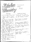 Kitchen Chemistry Project: Physical and Chemical Changes Activity