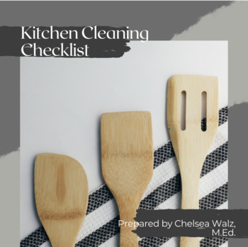 Preview of Kitchen Cleaning Checklist