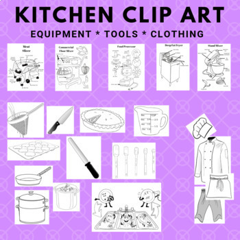 Preview of Kitchen Clip Art (family consumer science, facs, fcs)