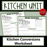Kitchen Conversions Worksheet