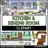 Kitchen and Dining Room Clip Art Bundle