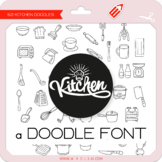 Kitchen Doodle Font - W Λ D L Ξ N