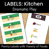 Kitchen Dramatic Play - Labels