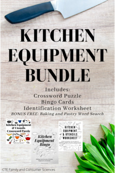 Preview of Kitchen Equipment Bundle (Culinary Arts or Hospitality)