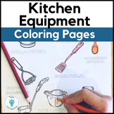 FCS Worksheet - Kitchen Equipment Coloring Pages for FCS a