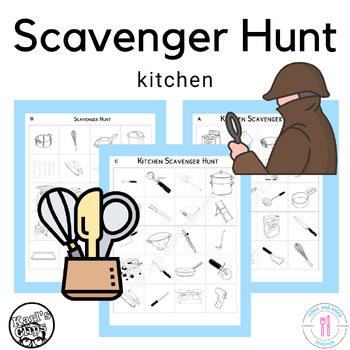 Preview of Kitchen Equipment Scavenger Hunt For The Culinary High School and FCS Classroom