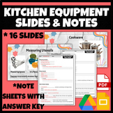 Kitchen Equipment Slides and Note Sheets | FCS, FACS, Life Skills