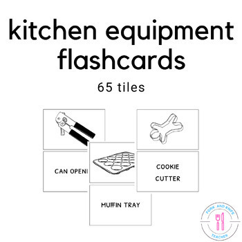 Kitchen Items and Cooking Tools Vocabulary Flashcards, Picture