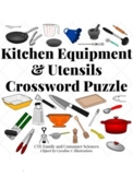Kitchen Equipment & Utensils Crossword Puzzle (Culinary Arts)