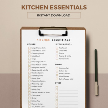 The Only Kitchen Essentials Checklist You Need (All 259 Kitchen