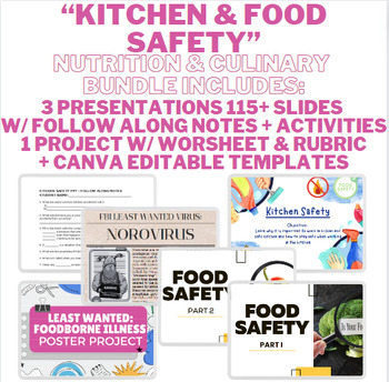 Preview of Kitchen & Food Safety - Nutrition & Culinary Bundle