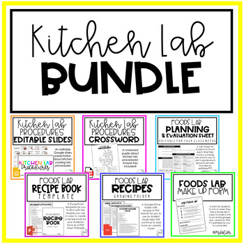 Preview of Kitchen Foods Lab Resources BUNDLE | Family Consumer Sciences | FCS