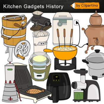 Preview of Kitchen Gadgets History Clip Art