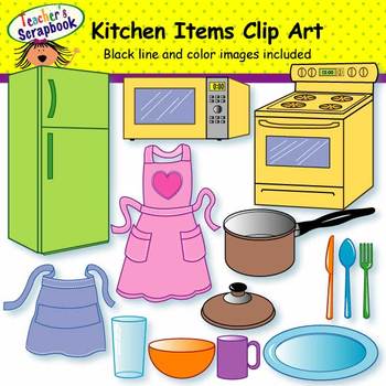 Preview of Kitchen Items Clip Art