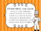 Kitchen Math Task Cards by Jessica McClean | Teachers Pay Teachers