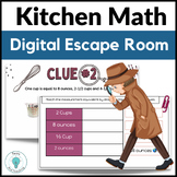 Kitchen Measurement- Kitchen Math Digital Escape Cooking M
