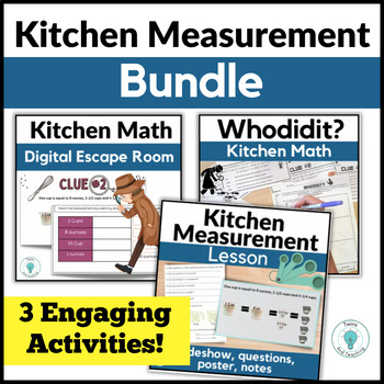 Preview of Kitchen Math Activities Bundle for FACS and Culinary Arts Life Skills