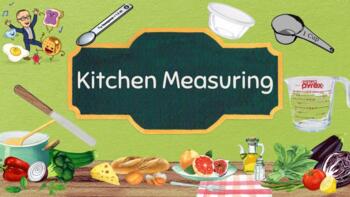 students measuring and cooking