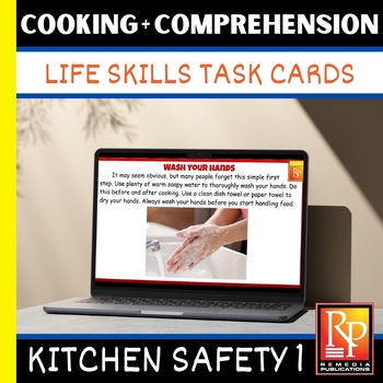 Preview of Kitchen Safety 1: Cooking Life Skills Activities | Food Prep | Special Ed GOOGLE
