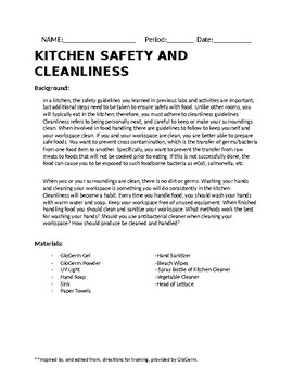 Preview of Kitchen Safety