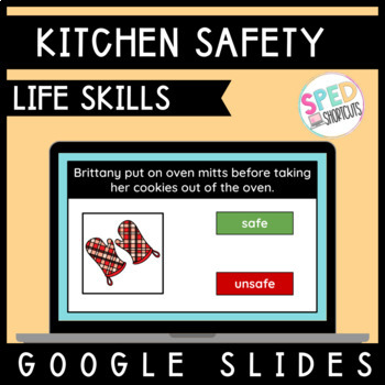Preview of Kitchen Safety | Google Slides | Special Education 