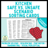 Kitchen Safety Scenario Cards Sorting OT Activity