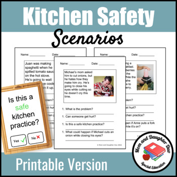 Preview of Kitchen Safety Scenarios