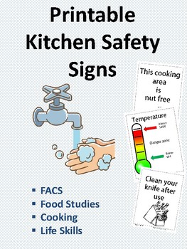 Food Kitchen Cooking Safety Vegetable Fridge Sign V6FOOD0061 