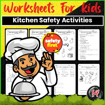 Preview of Kitchen Safety Worksheets activities