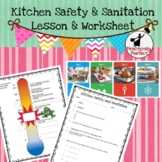 Kitchen Safety and Sanitation Lesson with Worksheet Google Slides