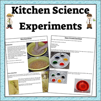 Preview of Kitchen Science Experiments- Food Science and Science Theme Activities