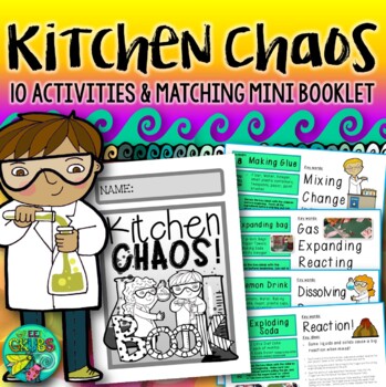 Preview of Kitchen Science {Activities to introduce basic science vocabulary and concepts}