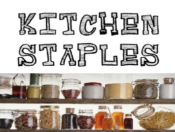 Preview of Kitchen Staples Powerpoint for Culinary 1 FCS Course