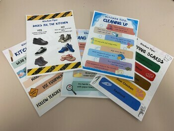 Preview of Kitchen Tips Posters and Practical Checklists