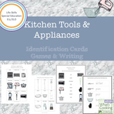 Kitchen Tool and Appliance Cards, Games and Spelling Pages