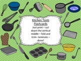 Kitchen Tools Flash Cards with Pictures and Words