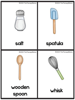 요리 도구 단어 카드 Cooking Tools Word Cards