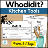 Kitchen Tools Whodidit Game for Culinary, Life Skills, FAC