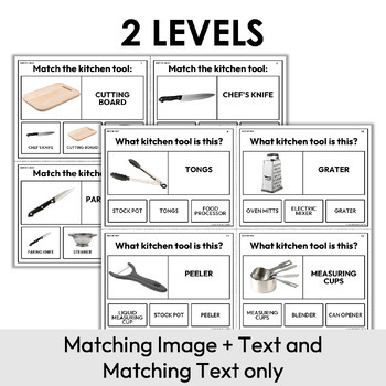 Special Education: Match Meal Preparation Tools