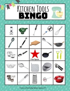 Cooking & Kitchen Supplies BINGO Game